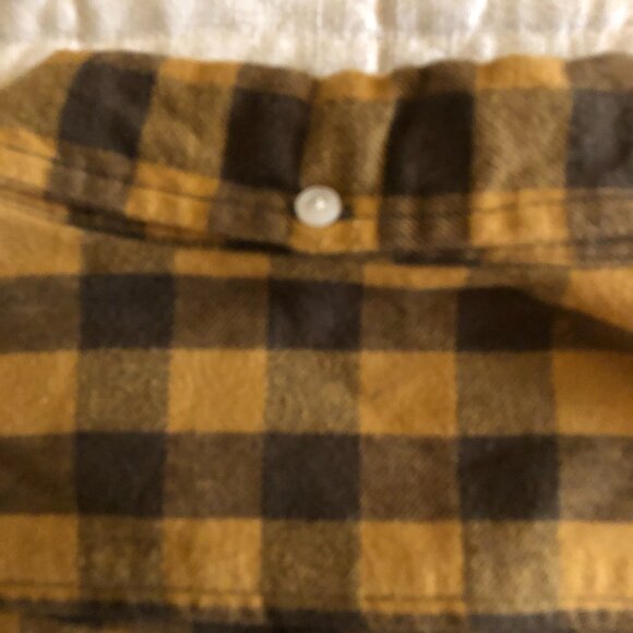 Plaid Button Down Shirt - Yellow and Brown - Picture 6 of 6